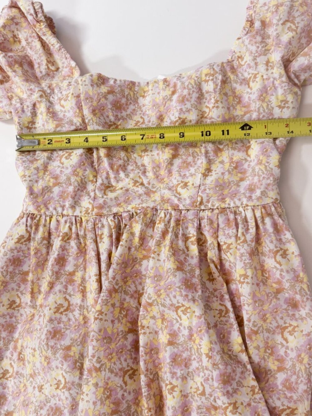 Free People She's A Dream Floral Midi Dress Sz 4 w/ Pockets Cottagecore Prairie - Picture 9 of 15
